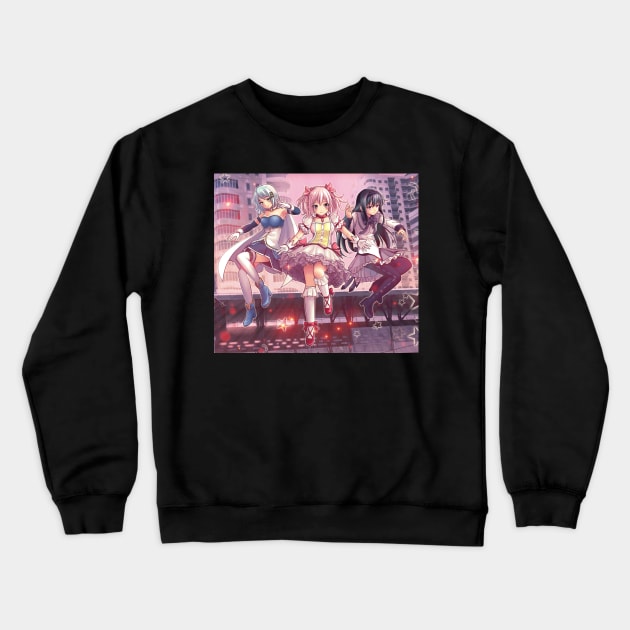 Puella Magi Madoka Magica Crewneck Sweatshirt by kotchiyuuki